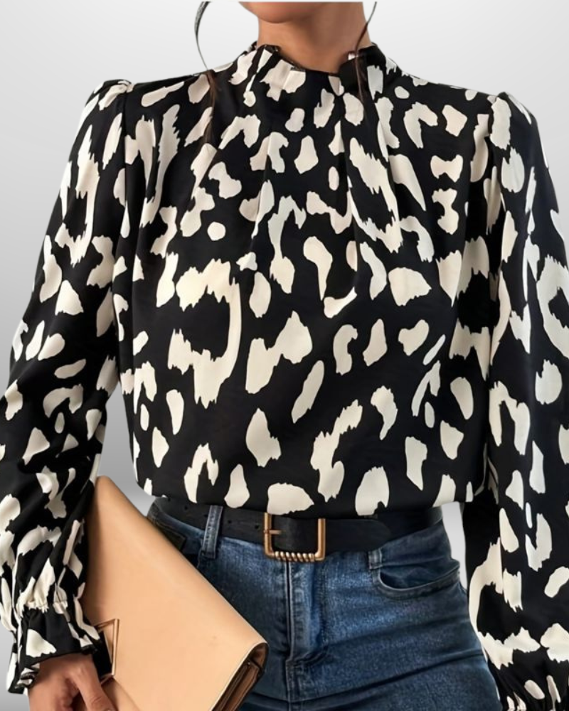 Léa | Chemisier Léopard Chic pour Femme