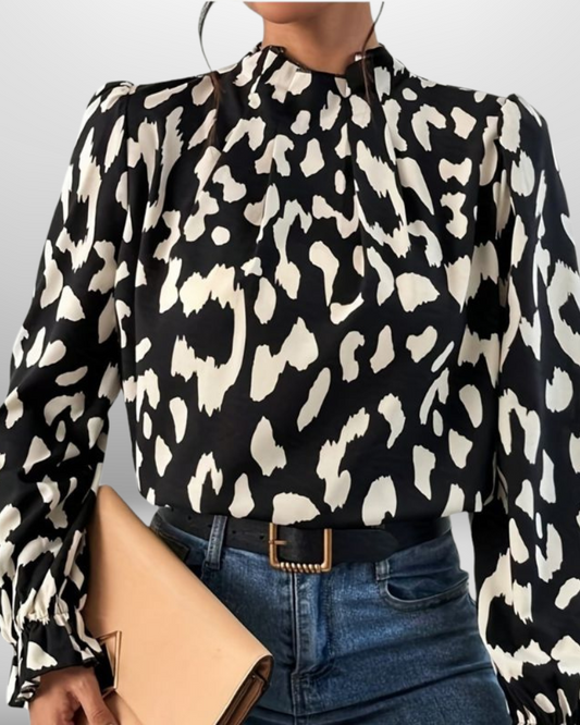 Léa | Chemisier Léopard Chic pour Femme