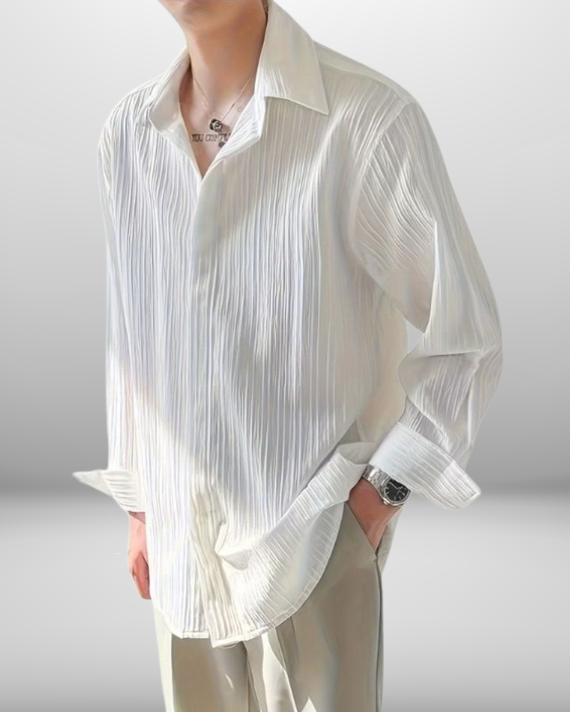 Louis | Chemise Texturée à Manches Longues
