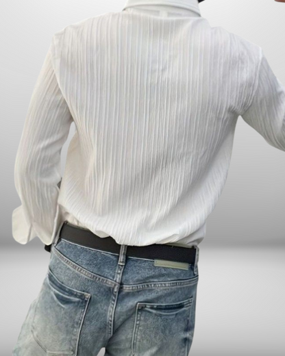 Louis | Chemise Texturée à Manches Longues