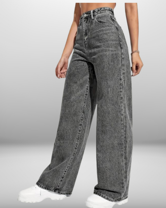 Amélie | Pantalon Détendu en Denim
