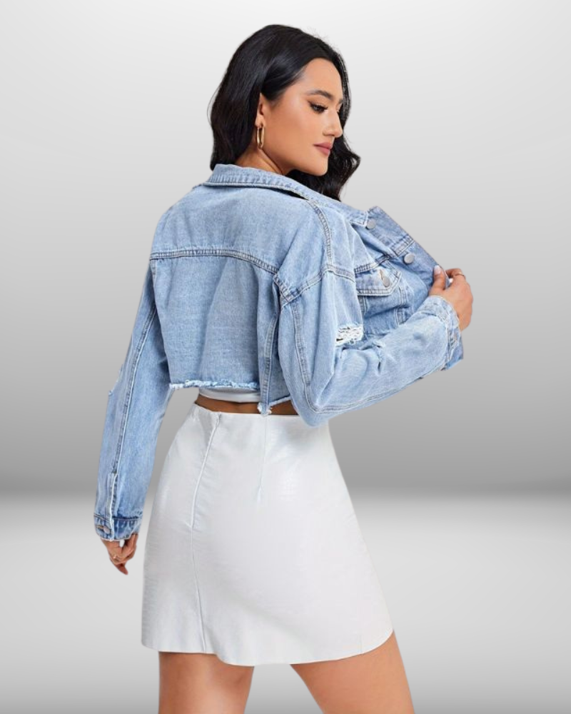 Camille | Veste en Jean Rétro pour Femme